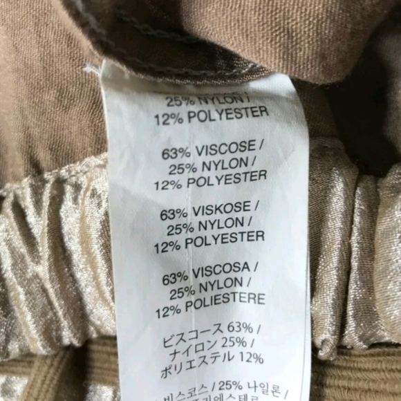 J.Crew size 0 gold shimmer lounge pant - Picture 10 of 10